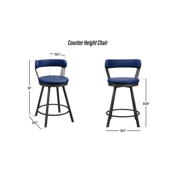 Red Barrel Studio® Swivel Counter Height Chair & Reviews Wayfair